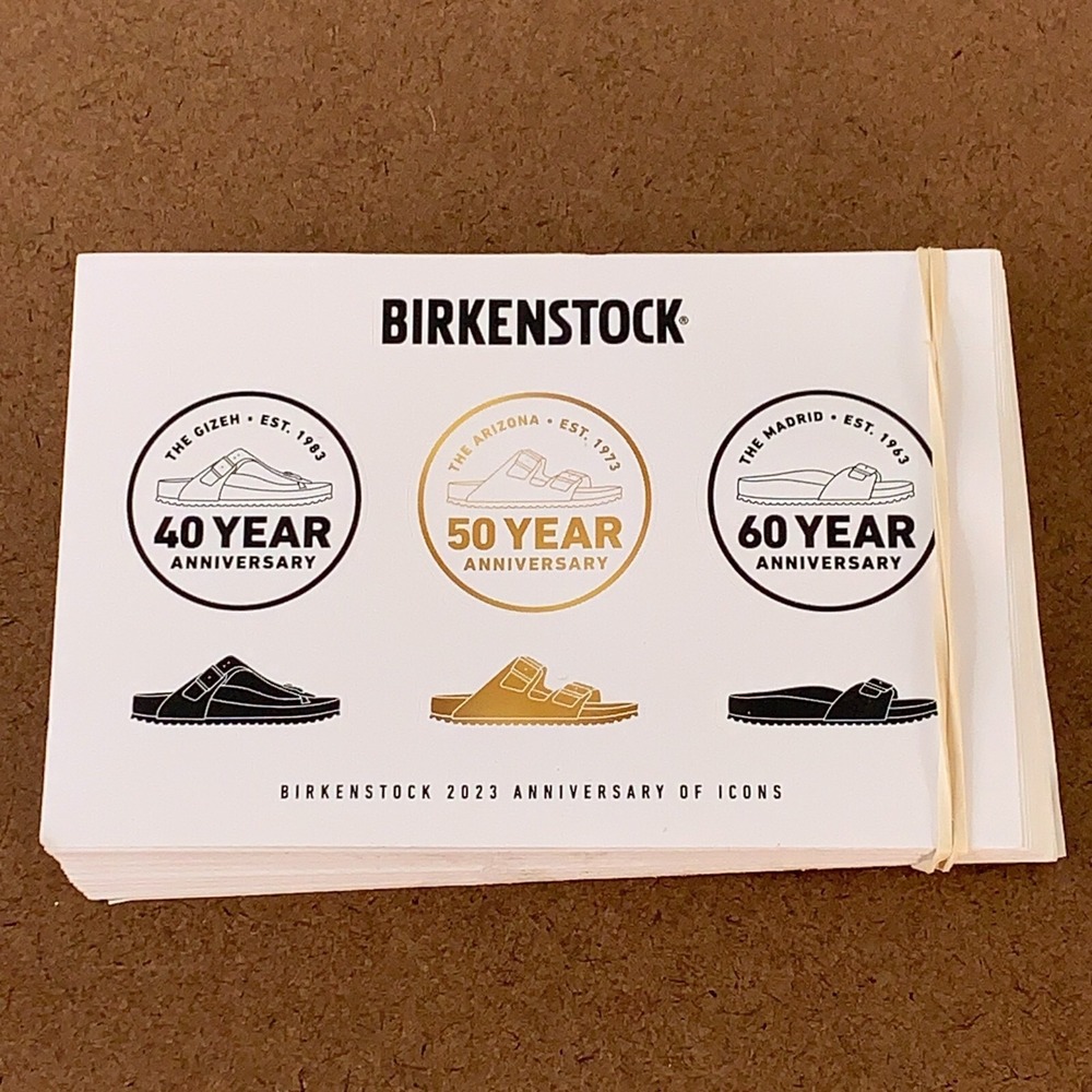 Birkenstock 2023 Anniversary of Icons Sticker Sheets 100 Sheets